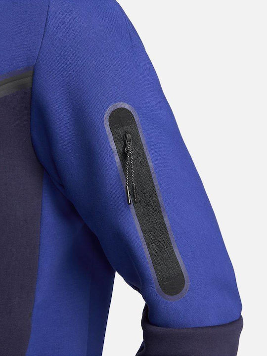 Sportswear Tech Fleece Ζακέτα με Κουκούλα Navy Μπλε