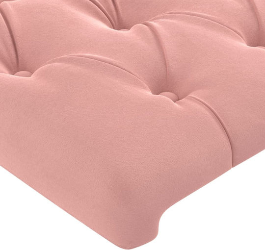vidaXL Fabric Pink Bed Headboard 80x78cm