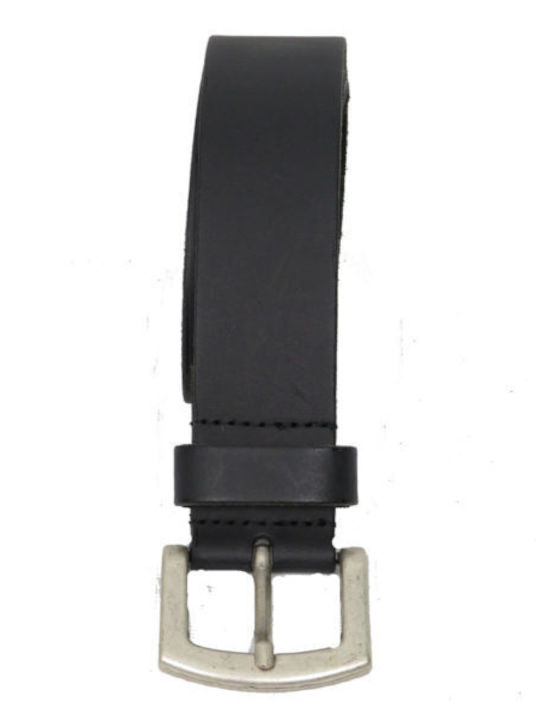40381 Herren Gürtel Leder Schwarz