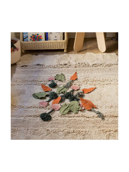 Lorena Canals Handmade Kids Cotton Rug Veggie Garden 120x160cm