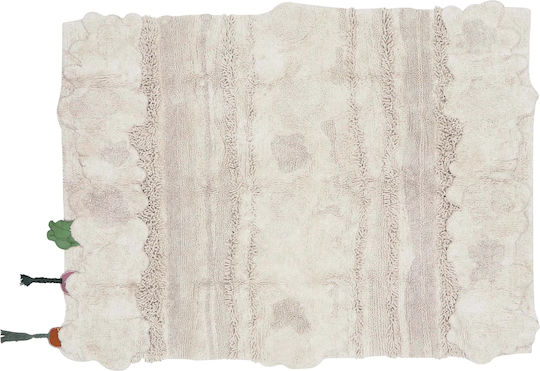 Lorena Canals Handmade Kids Cotton Rug Veggie Garden 120x160cm