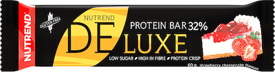 Nutrend Deluxe Bar with 32% Protein & Flavor Strawberry Cheesecake 60gr