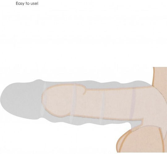 Shots Real Rock Penis Extender Προέκταση Πέους Flesh 22cm