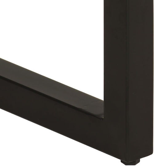 Kitchen Table from Solid Wood and Metal 110x50x76cm