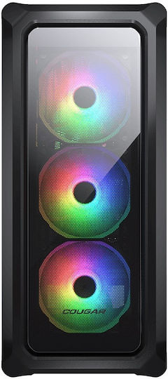 Cougar Archon 2 RGB Gaming Midi-Turm Computergehäuse mit Seitenfenster Schwarz