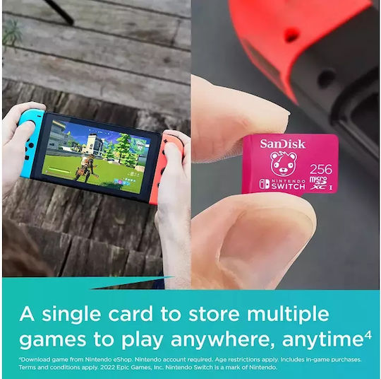Sandisk Nintendo Switch Fortnite Edition microSDXC 256GB UHS-I 100MB/s