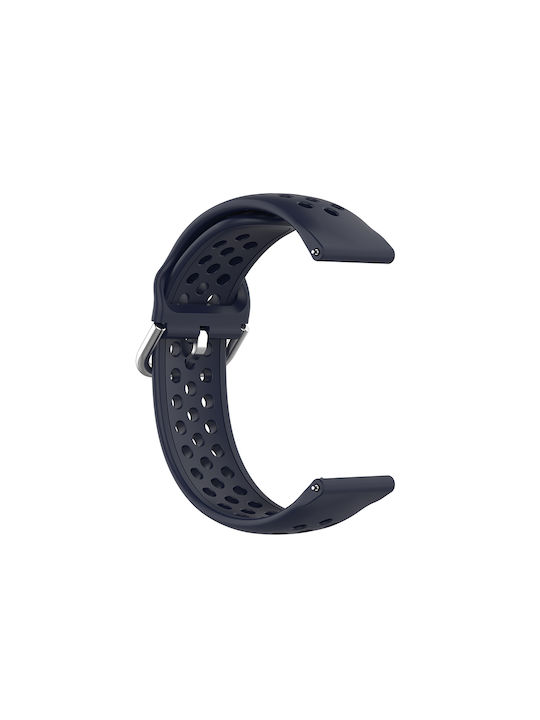 Techsuit Watchband W004 Strap Silicone Dark Blue (Samsung Galaxy Watch 4, Galaxy Watch Active 1 / 2 (40 mm / 44 mm), Huawei Watch GT / GT 2 / GT 3 (42 mm)) KF239504