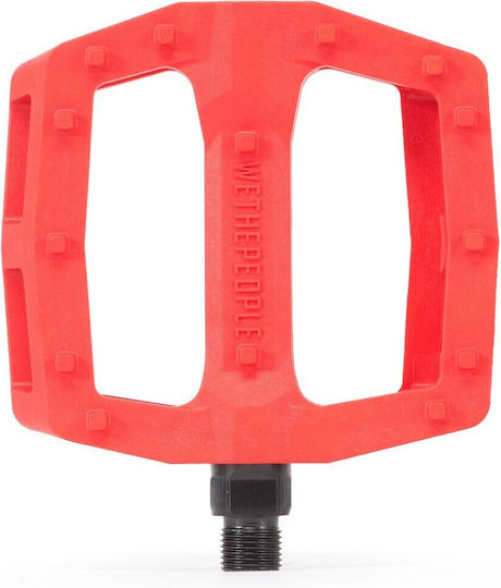 W-T-P Logic 009166 Flat Bicycle Pedals Red