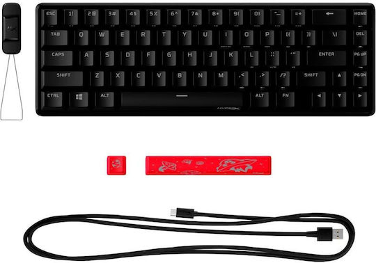 HyperX Alloy Origins 65 Гейминг Механична Клавиатура 65% с RGB Осветление (Английски US)