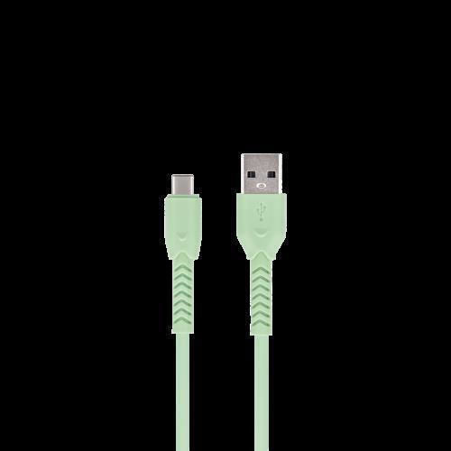 Maxlife Braided USB 2.0 Cable USB-C male - USB-A Πράσινο 1m MXUC-04CG