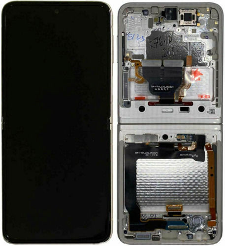 Samsung Οθόνη με Μηχανισμό Αφής για Galaxy Z Flip3 (Cream)