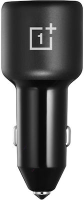 OnePlus Autoladegerät Schwarz Supervooc mit Anschlüssen: 1xUSB 1xType-C inklusive Kabel Typ-C