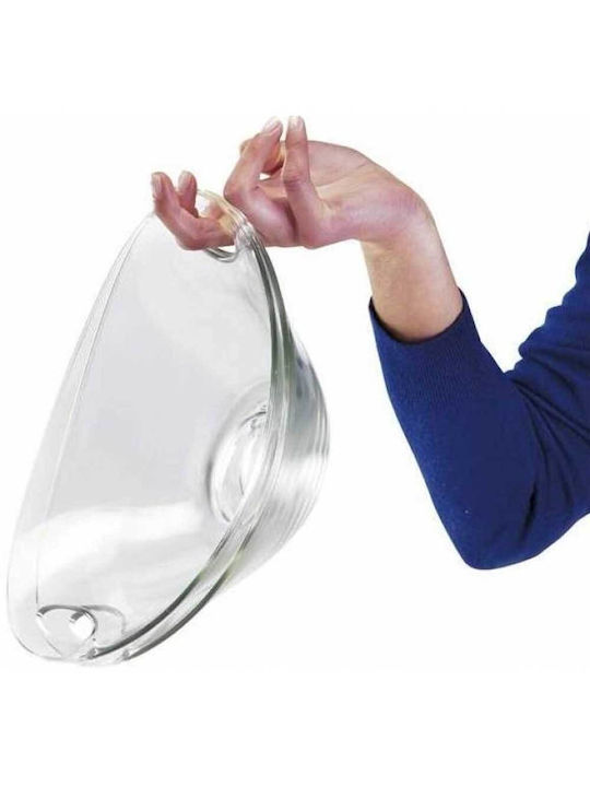 Borgonovo Practica Glass Salad Bowl Transparent 23x23cm