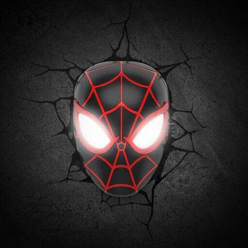 3DLightFX Παιδικό Φωτιστικό Τοίχου Led Spider Man Miles Morales
