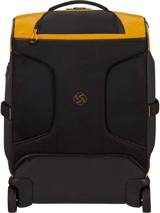 Samsonite Ecodiver Koffer Kabine Stoff Gelb mit 2 Räder Höhe 55cm