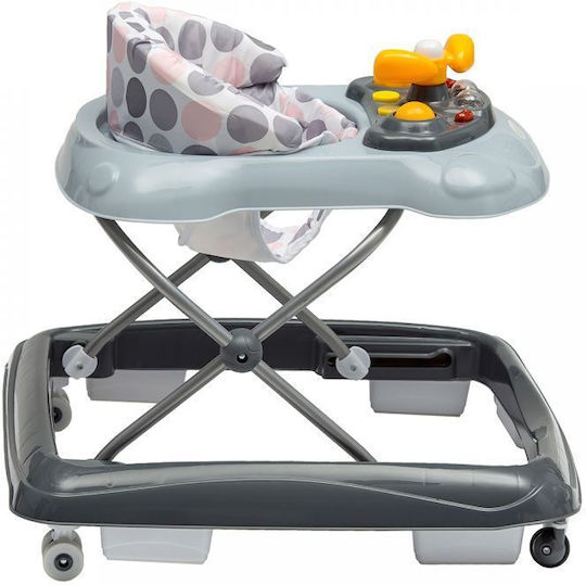 Ecotoys Baby Walker with Music for 6+ Months Gray
