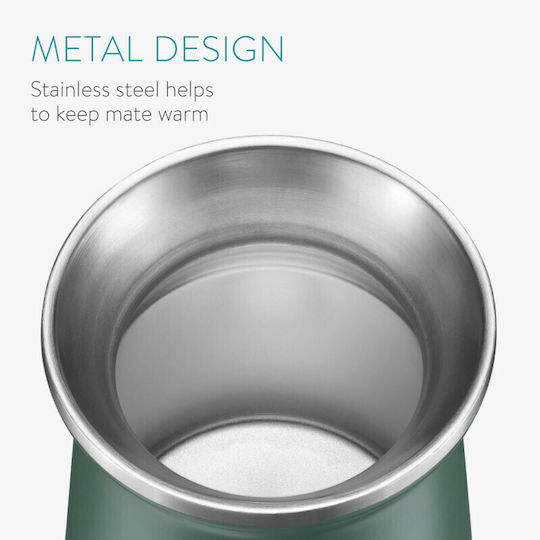 Navaris Yerba Metallic Cup Green 300ml