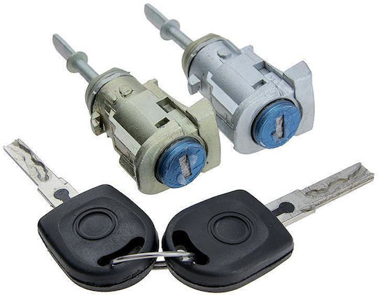 Door Lock Cylinders Key 2 Pieces VW Golf IV 97> Bora 98> Polo 01> Skoda Fabia 99> Orig.604837167 NTY EZC-VW-092/AJ