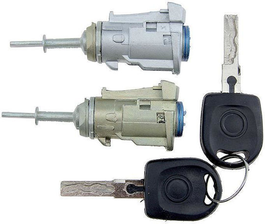 Door Lock Cylinders Key 2 Pieces VW Golf IV 97> Bora 98> Polo 01> Skoda Fabia 99> Orig.604837167 NTY EZC-VW-092/AJ