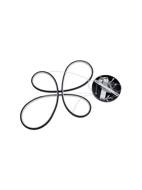 GloboStar Butterfly Pendant Light Black 71x52cm
