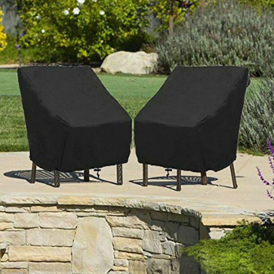 Waterproof Protective Armchair Cover 70x79x102cm in Black Color