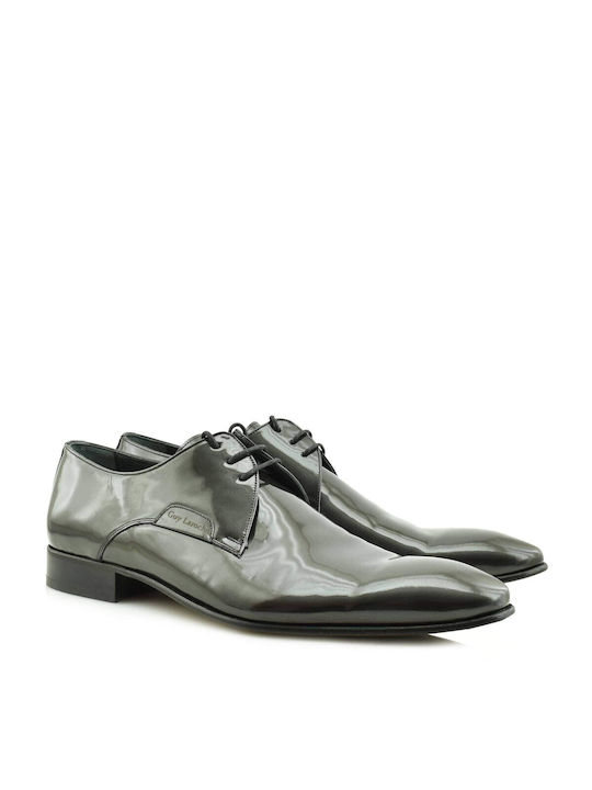 Guy Laroche Men's Leather Dress Shoes Gray