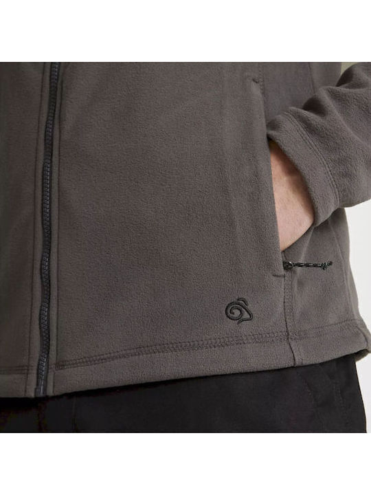 Men's Fleece Cardigan Gray