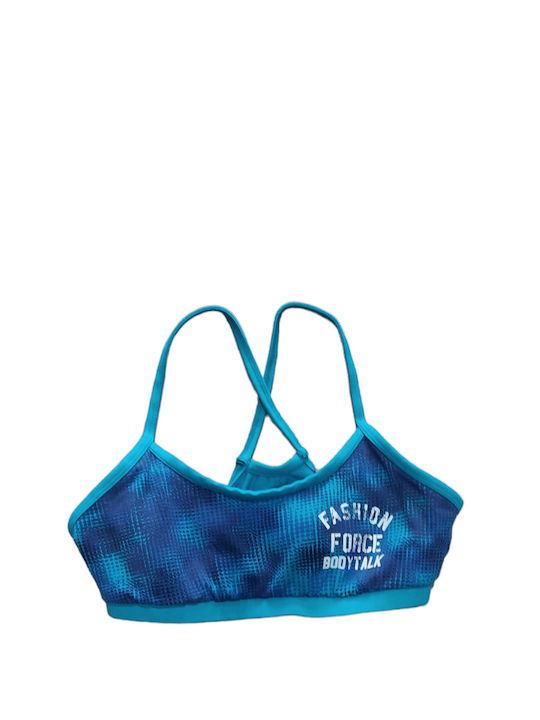 162-908024 Femei Atletic Sutien sport Turcoaz 162-908024-00698