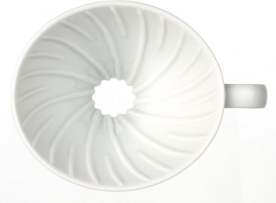 Hario V60 01 Coffee Dripper Κεραμικό Λευκό 119x100x82mm