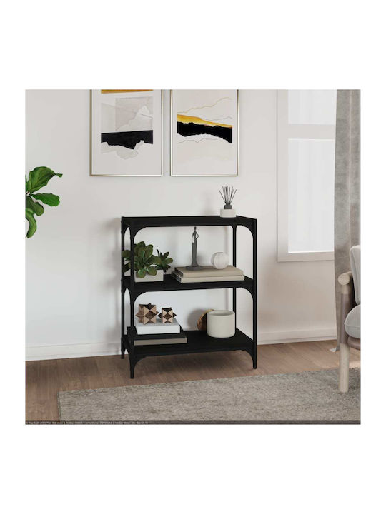 Bookcase Black 60x33x70.5cm