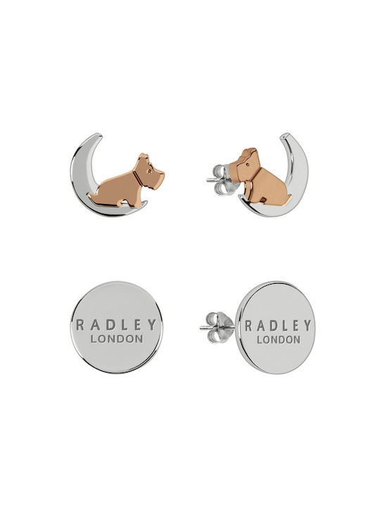 Dog Moon Set Ohrringe aus Silber