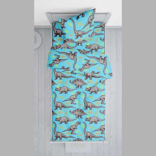 Viopros Ρεξ Πάπλωμα Κούνιας Τιρκουάζ 120x160cm