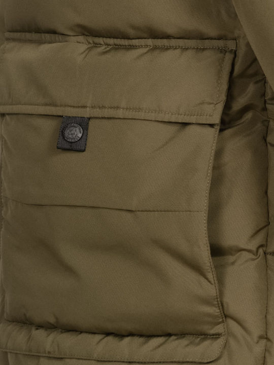 Tayport Χειμωνιάτικο Μπουφάν Puffer Χακί