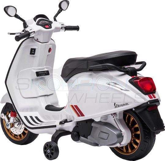 Licensed Vespa Sprint Racing 60s Electric 12 Volt White