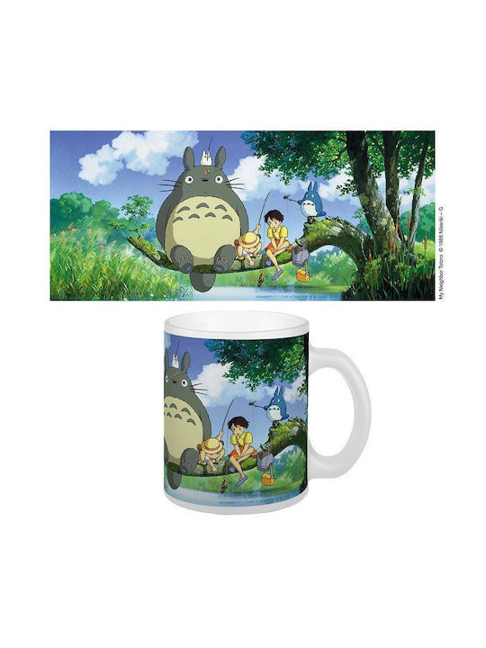 Semic Ghibli Totoro Fishing Κούπα Κεραμική Πολύχρωμη