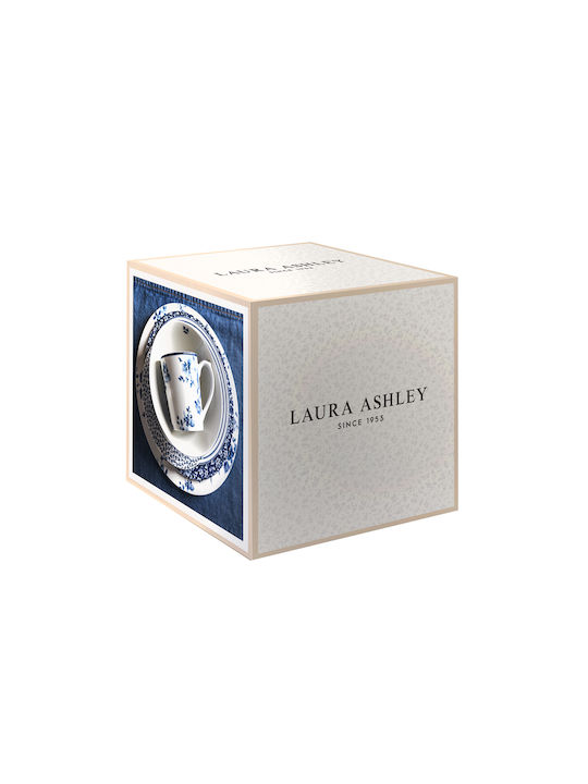 Laura Ashley Blueprint Geschirrset aus Porzellan Blau 16Stück