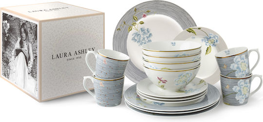 Laura Ashley Heritage Multicolor Porțelan Set de Vase 16buc