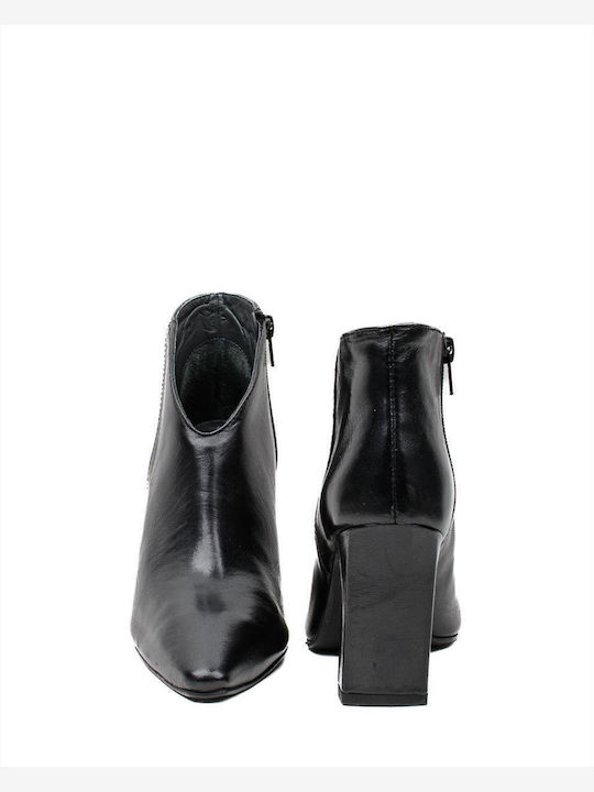 Leather Women's Ankle Boots Black
