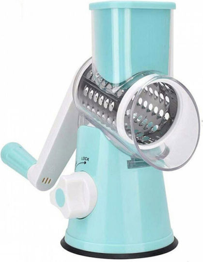 Andowl Qc44 Grater with Mechanism for Fruits & Vegetables Turquoise 26x12.7x24cm