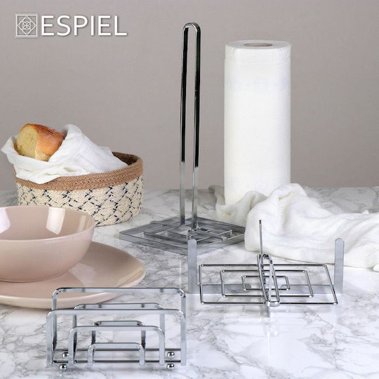 Espiel Serviettenhalter Silber 21x21x8cm MTT106