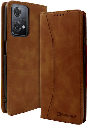 Bodycell Synthetic Leather Book Brown (OnePlus Nord CE 2 Lite 5G)