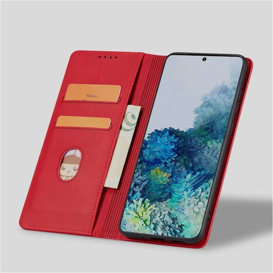 Bodycell Buchen Sie Synthetisches Leder Rot (OnePlus 10 Pro 5G)