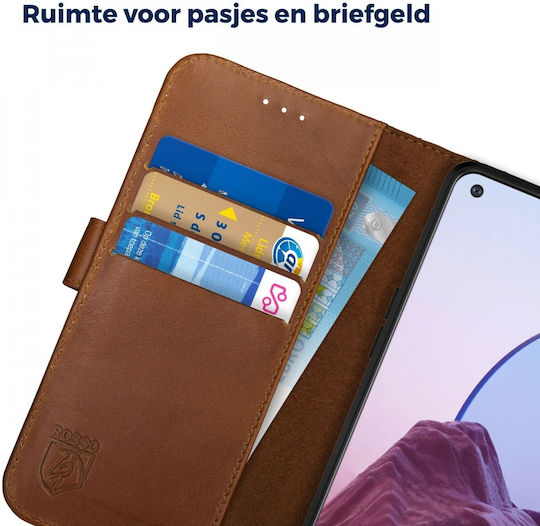 Rosso Deluxe Wallet Δερμάτινο Καφέ (Oneplus Nord N20 5G)
