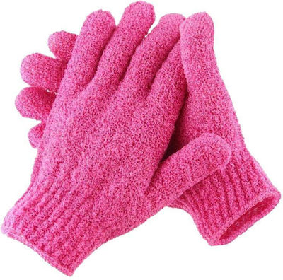 Elina Med Glove pentru masaj și exfoliere Color Fuchsia 1 pereche