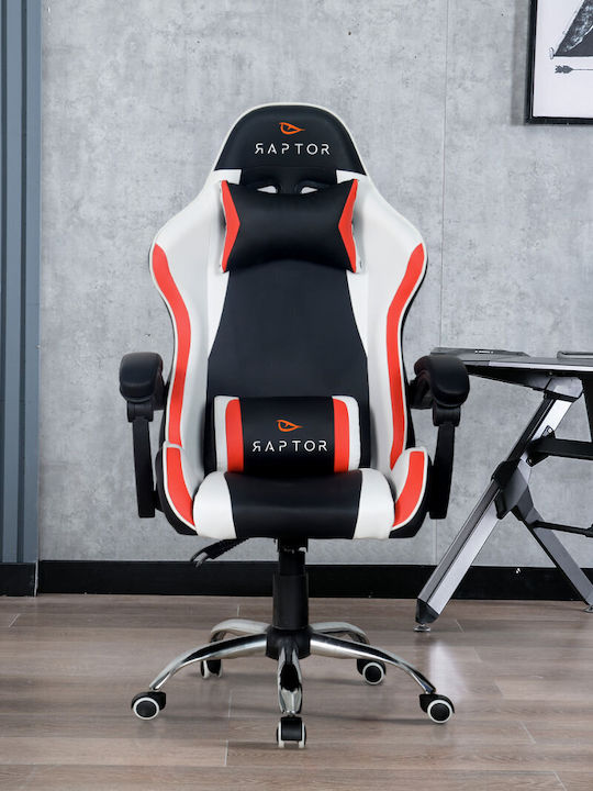 Raptor Goro Καρέκλα Gaming Δερματίνης Μαύρη