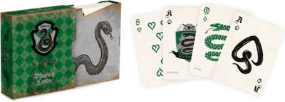 Cartamundi Slytherin Plasticized Collectable Card Deck Harry Potter Green