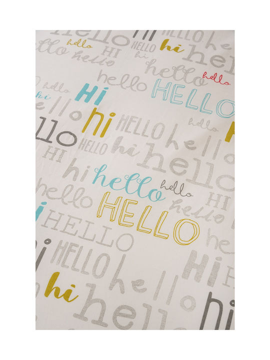 Biokarpet Naf Naf Hello 354 White Lt Blue Σετ Σεντόνια-σετ Σεντόνια