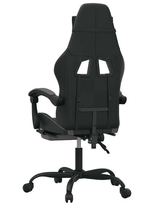 vidaXL 3143906 Artificial Leather Gaming Chair with Footrest Black / Gray
