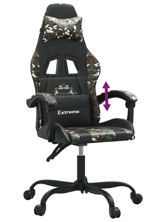 vidaXL 3143901 Καρέκλα Gaming Δερματίνης Μαύρο/Camo