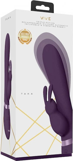 Vive Taka Vibrator Rabbit 21.3cm Purple